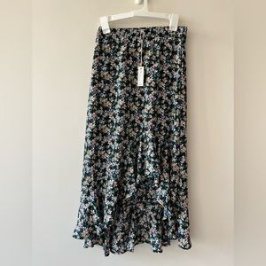 NEW Max Studio floral midi skirt